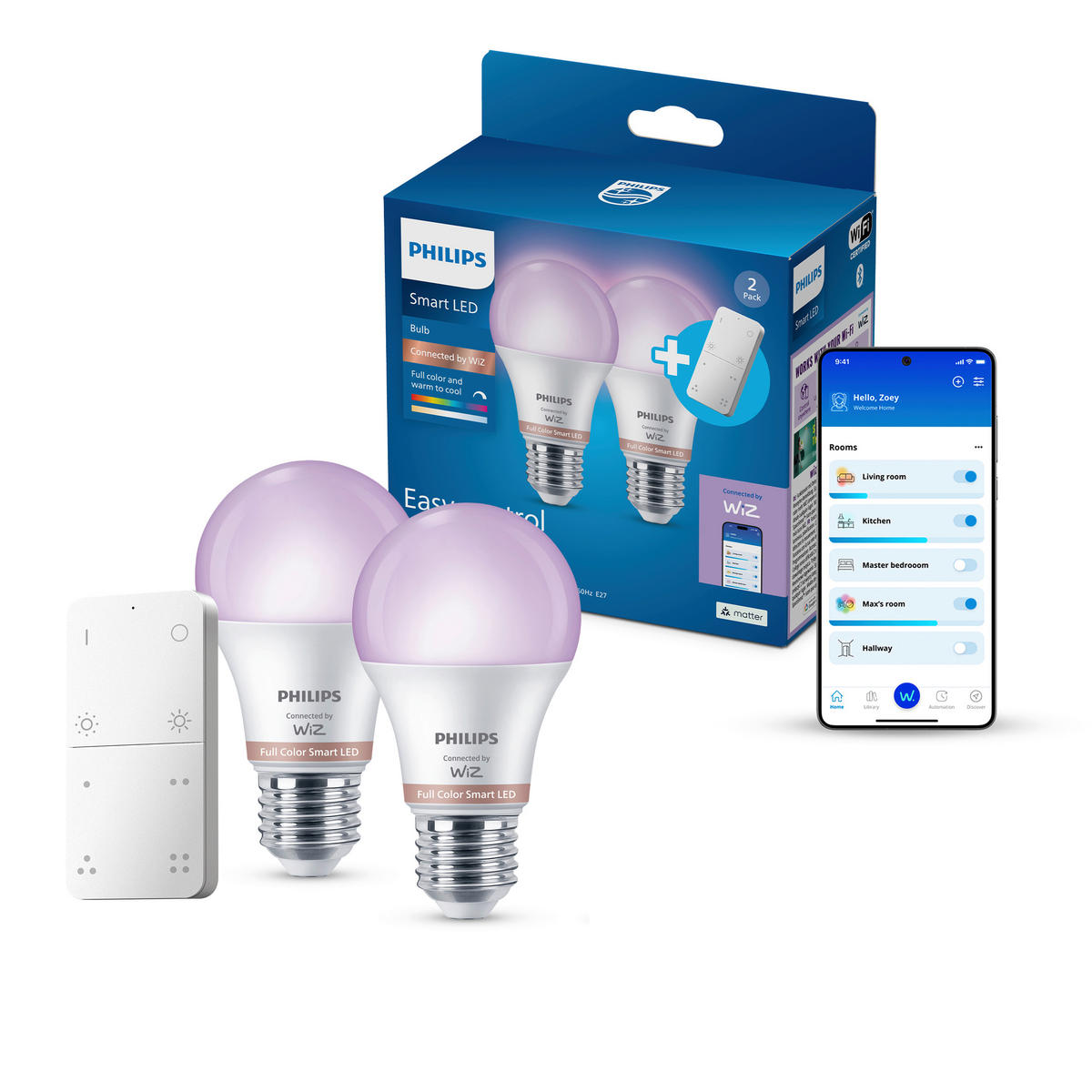 LED-LEUCHTMITTEL E27 9 W 806 lm  - Weiß, Basics, Kunststoff (6/11,1/6cm) - Philips