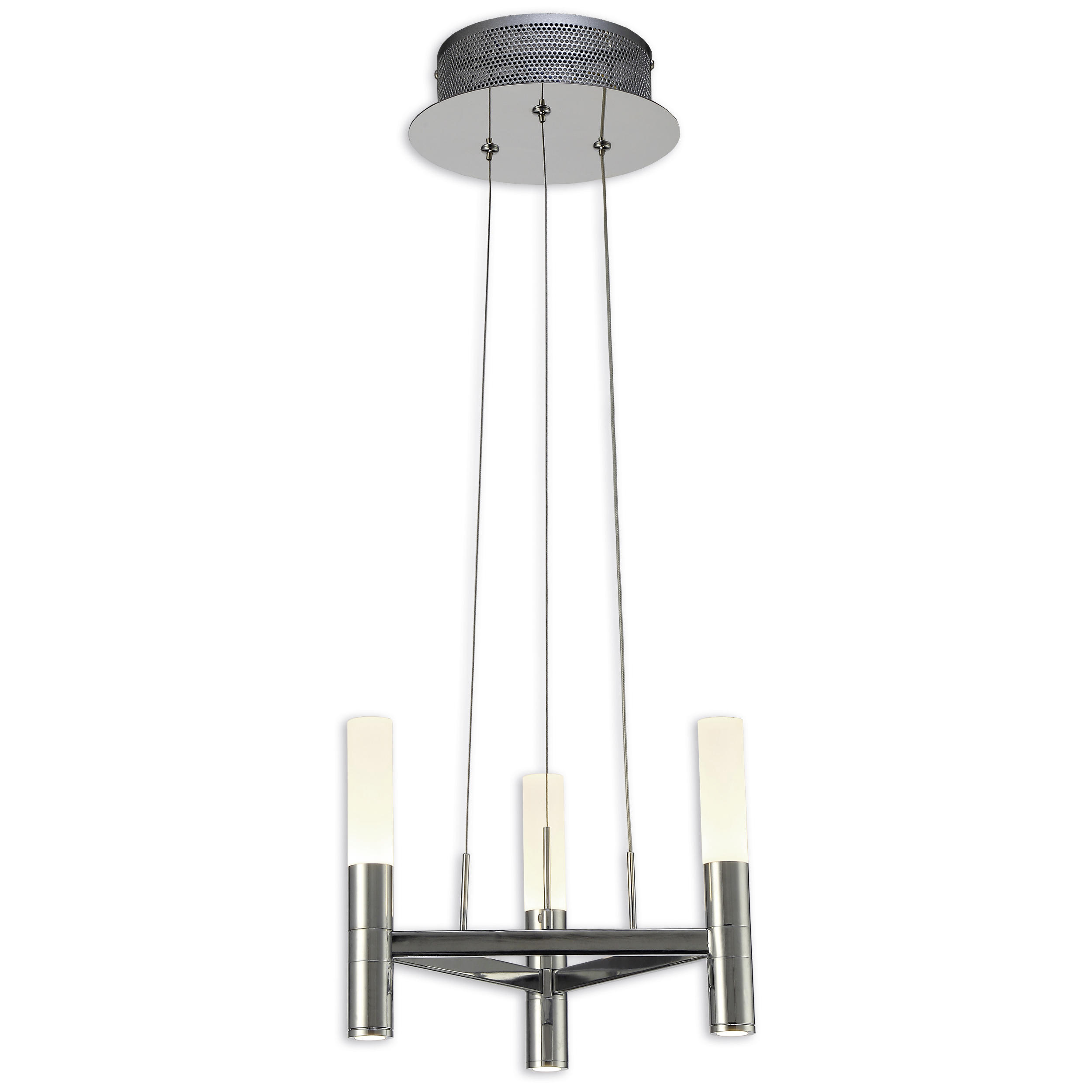 LED-KRONLEUCHTER 28/150 cm   - Weiß, Design, Kunststoff/Metall (28/150cm) - Näve