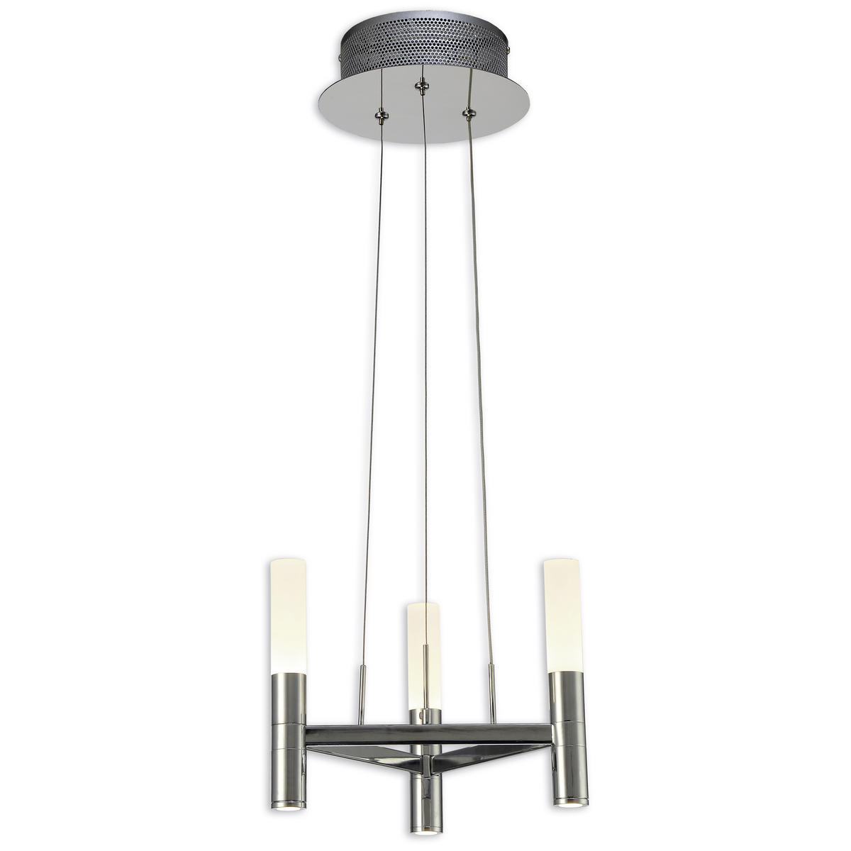 LED-KRONLEUCHTER 28/150 cm   - Weiß, Design, Kunststoff/Metall (28/150cm) - Näve