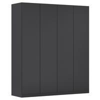 FALTTÜRENSCHRANK in Dunkelgrau  - Dunkelgrau, Holzwerkstoff (181/210/54cm) - Boxxx