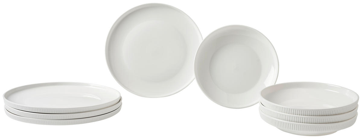 SERVIS ZA JELO   8-dijelni     - bijela, Design, keramika - Dieter Knoll