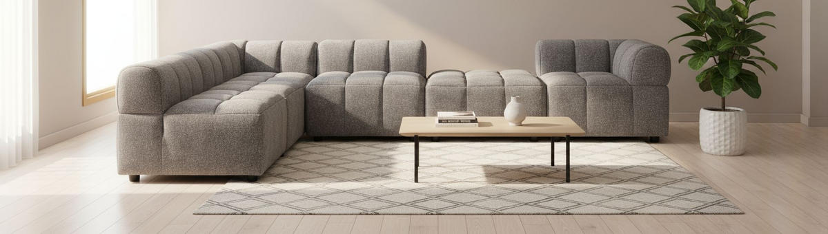 SOFAELEMENT Struktur Anthrazit  - Anthrazit/Schwarz, Design, Holz/Kunststoff (84/70/84cm) - MID.YOU