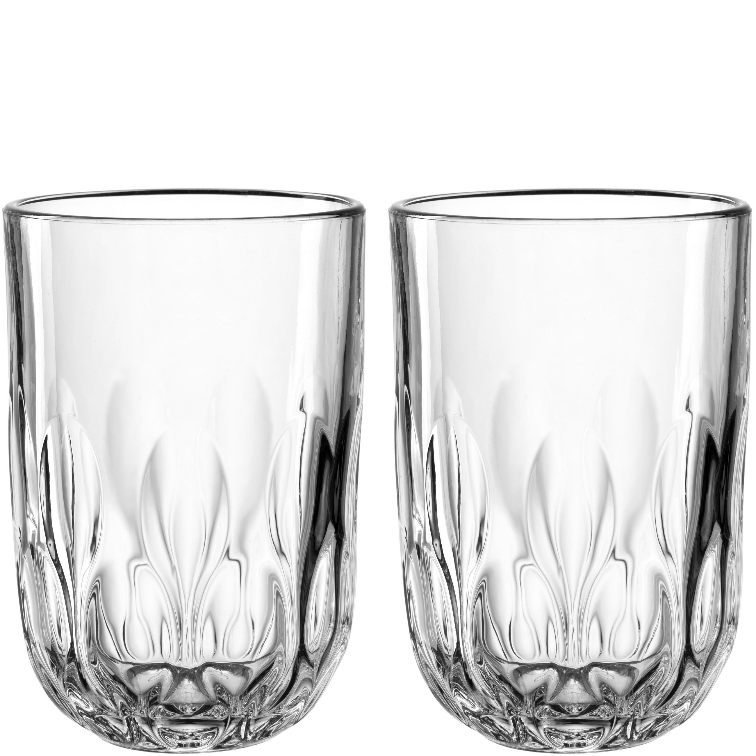 LATTE-MACCHIATO-GLAS GOCCE 3  - Klar, Design, Glas (7,9/11,9/7,9cm) - Leonardo