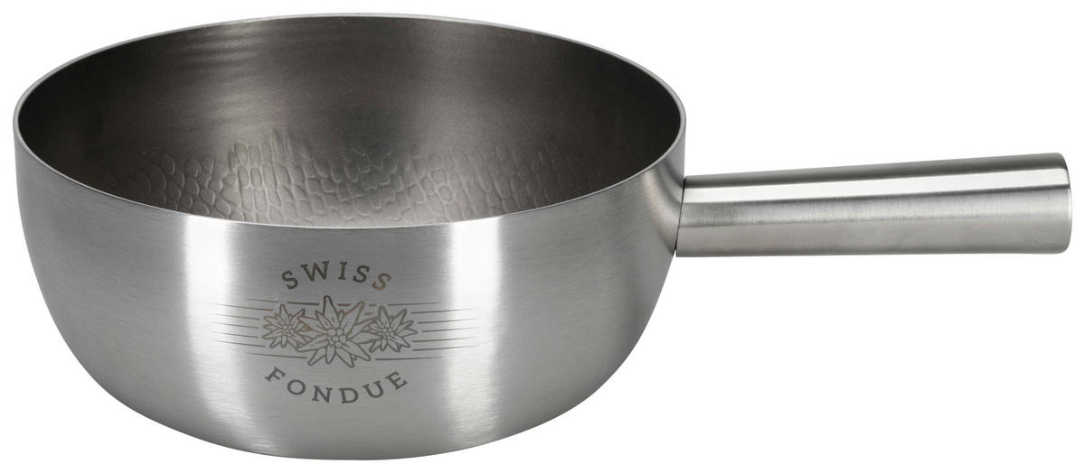 FONDUEPFANNE Titan  - Silberfarben, Basics, Metall (22/22/8.8cm) - Nouvel
