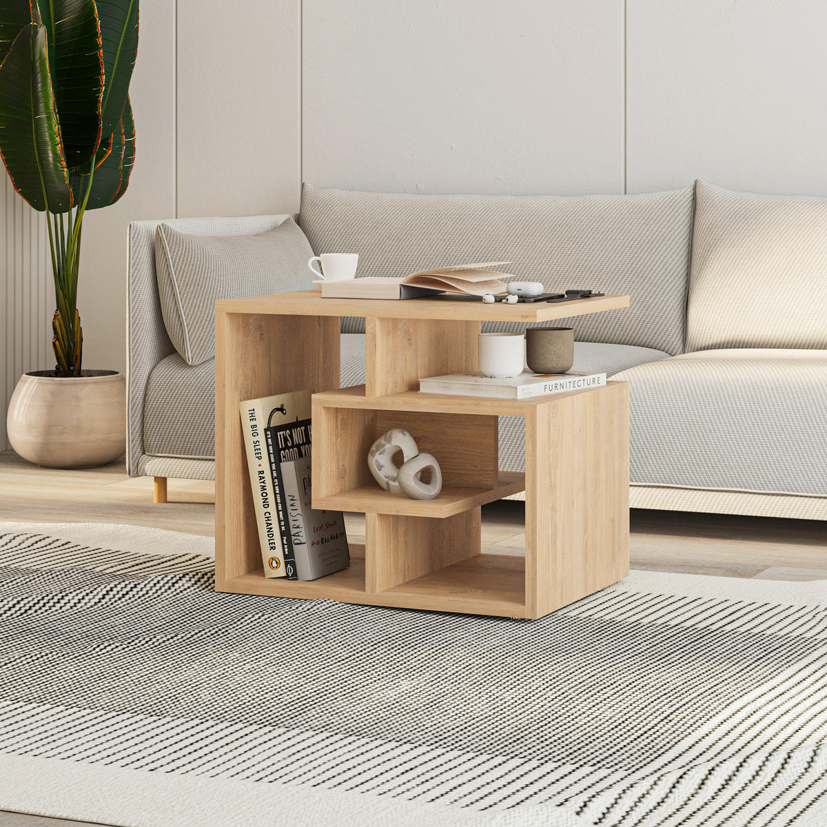 COUCHTISCH 54/40/45 cm Eichefarben  - Eichefarben, Design, Holzwerkstoff (54/40/45cm) - Livetastic