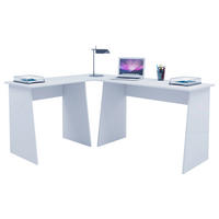 HÖRNSKRIVBORD 105/135/74 cm  in vit  - vit, Design, trämaterial (105/135/74cm) - MID.YOU