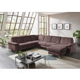 WOHNLANDSCHAFT in Chenille Braun  - Alufarben/Braun, Design, Textil/Metall (265/333/170cm) - Dieter Knoll