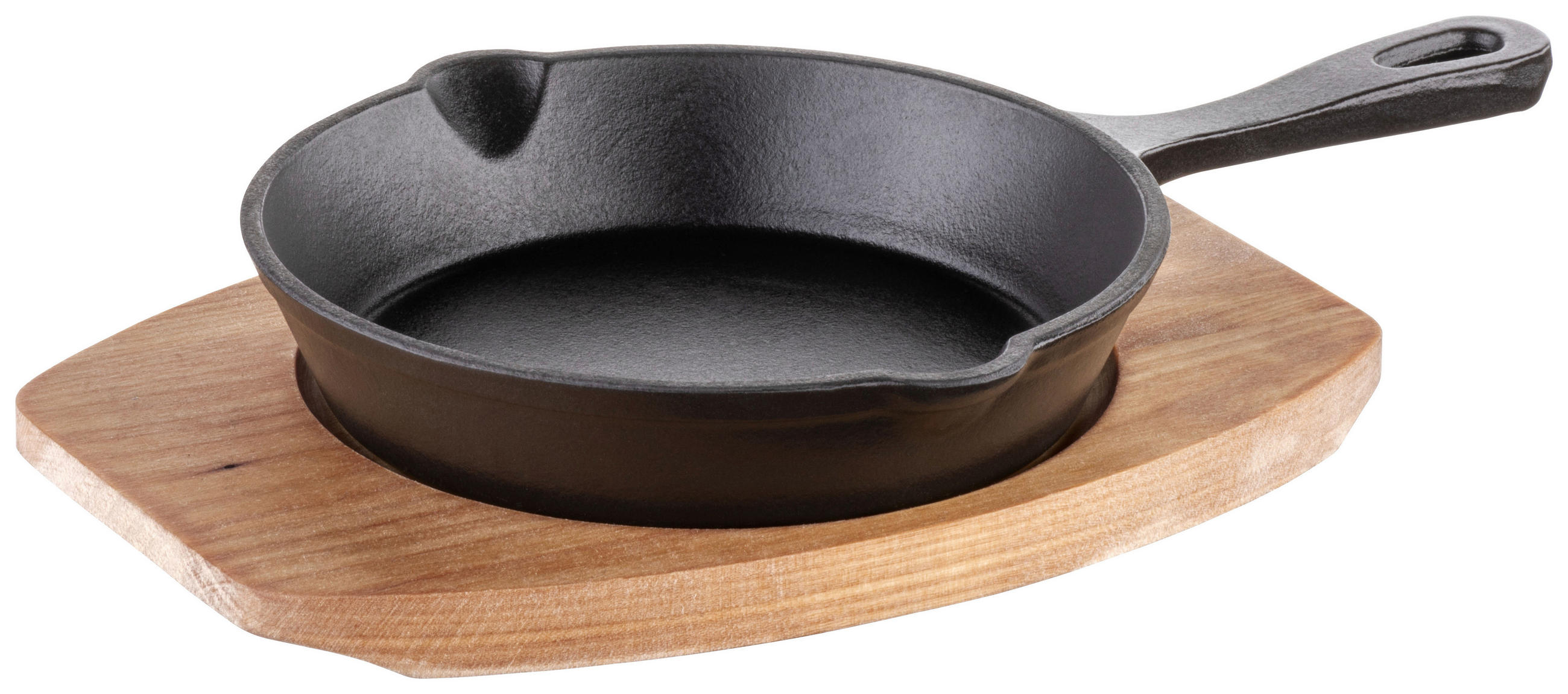 PFANNE 16 cm  - Schwarz/Braun, Trend, Holz/Metall (16cm) - Mäser
