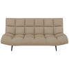 SCHLAFSOFA  in Mikrofaser Beige  - Beige/Schwarz, KONVENTIONELL, Holz/Textil (197/85/92cm) - Carryhome