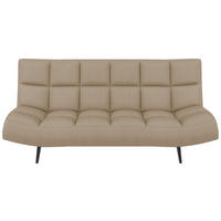 SCHLAFSOFA  in Mikrofaser Beige  - Beige/Schwarz, KONVENTIONELL, Holz/Textil (197/85/92cm) - Carryhome