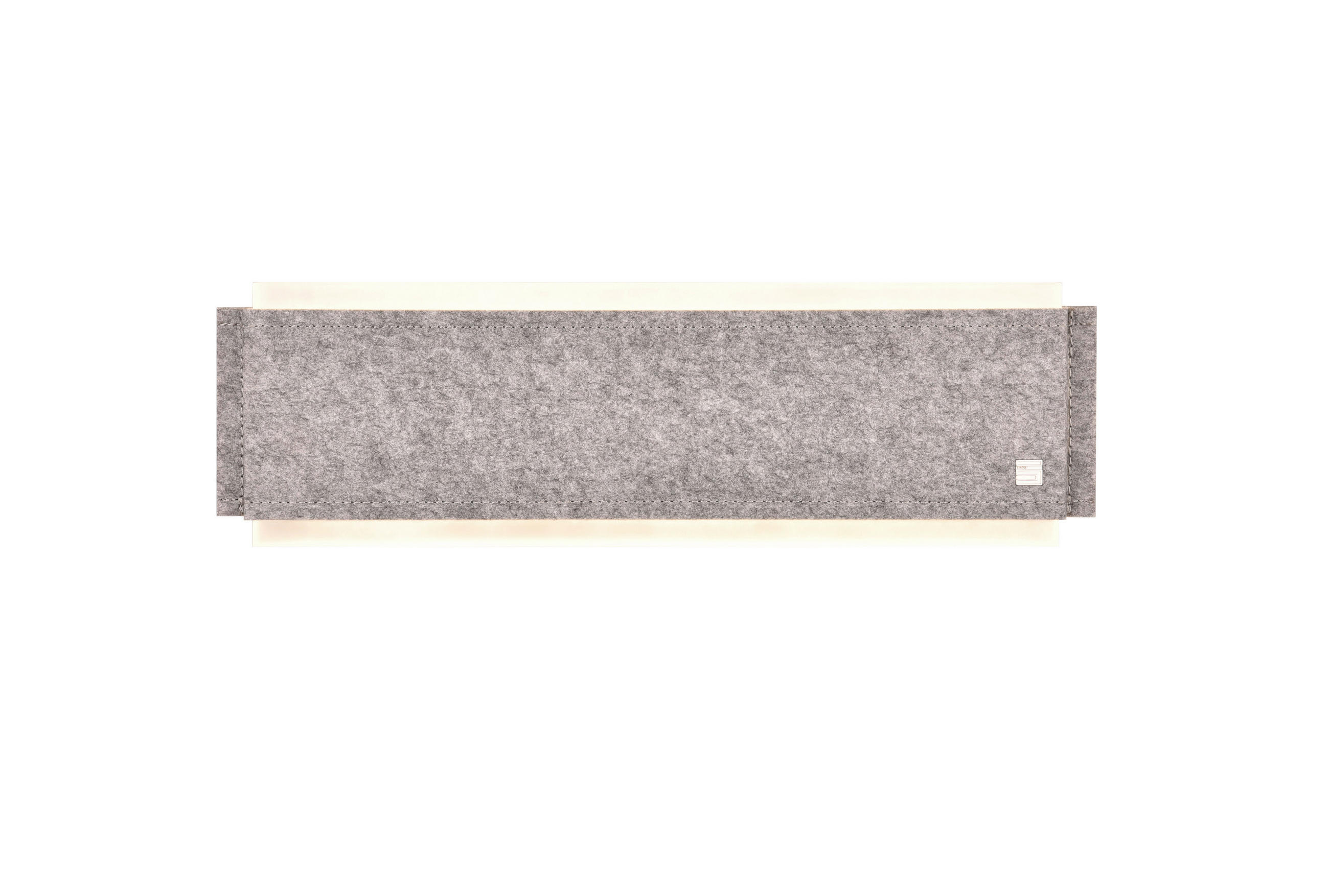 LED-WANDLEUCHTE   - Grau/Nickelfarben, Design, Textil/Metall (15/50/8cm) - Cinque