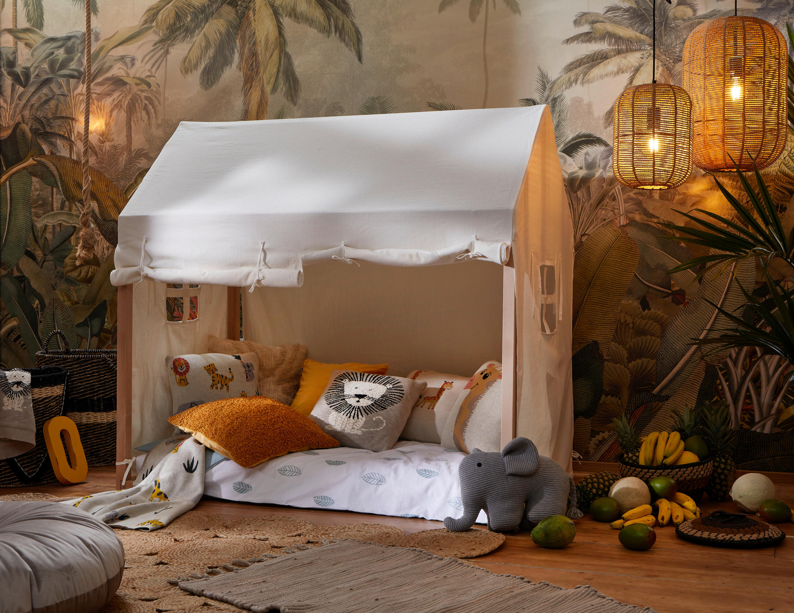 KUSCHELDECKE LION T&T 80/100 cm  - Schwarz/Naturfarben, Trend, Textil (80/100cm) - Avelia