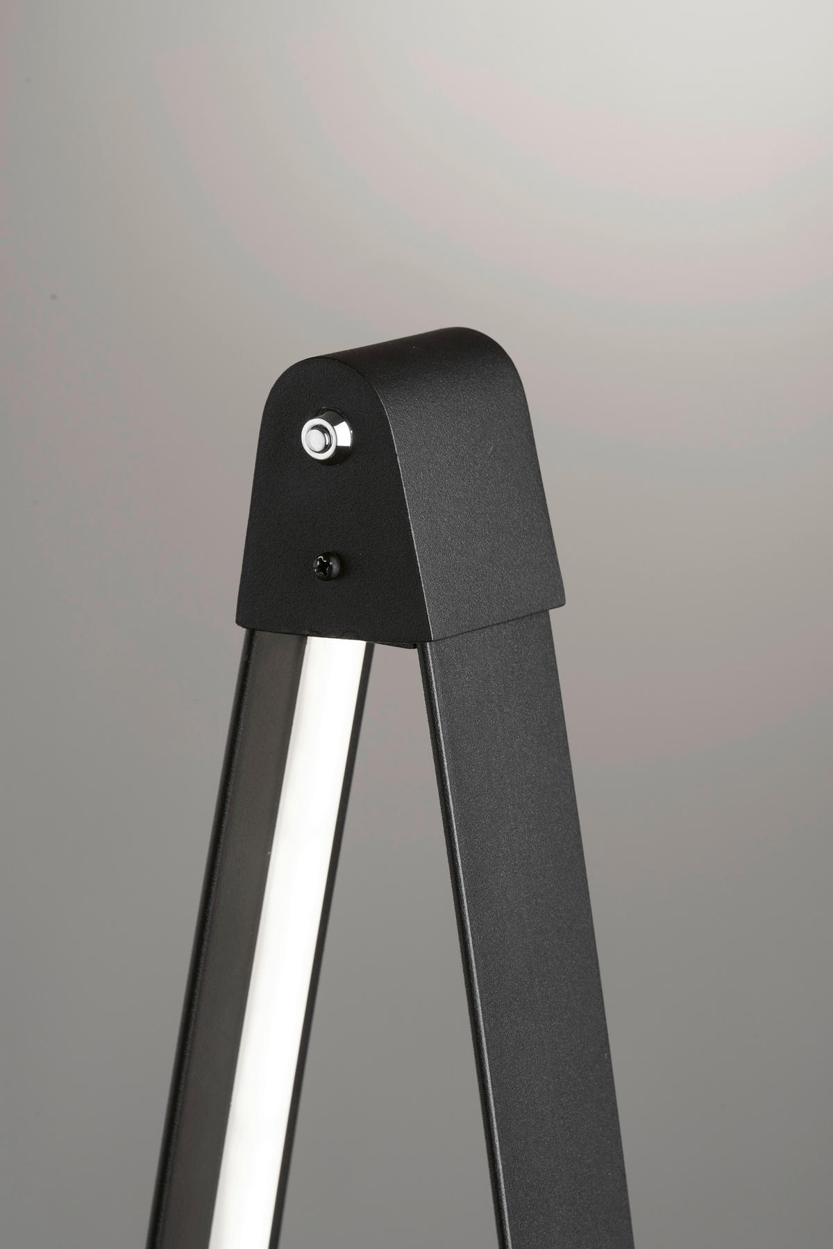 LED-STEHLEUCHTE 21/145 cm    - Schwarz, Design, Metall (21/145cm) - Fischer & Honsel