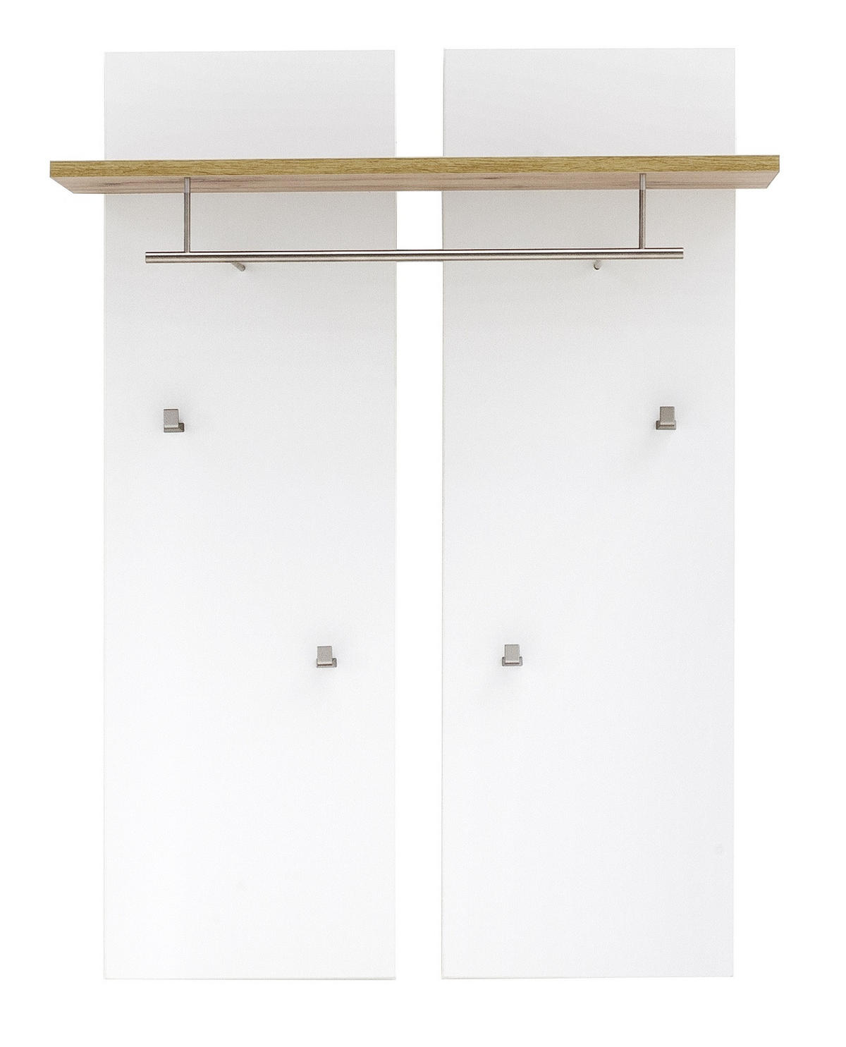 GARDEROBENPANEEL  in 88/118/28 cm  - Weiss/Eichefarben, Natur, Holzwerkstoff (88/118/28cm)