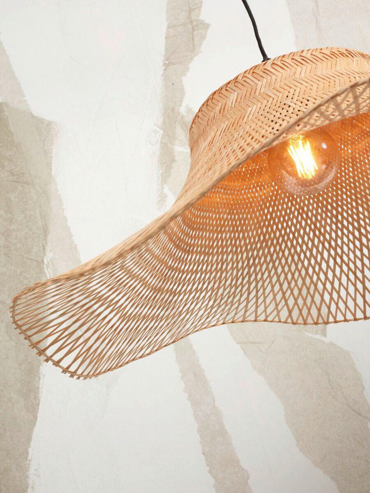 STOJACÍ LAMPA, 65/83/176 cm - bílá/přírodní barvy, Trend (65/83/176cm) - Good & Mojo