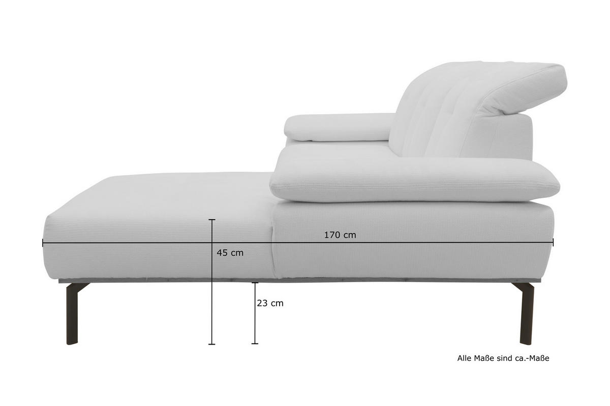 ECKSOFA in Mikrofaser Grau  242/170 cm  - Wildeiche/Schwarz, Design, Holz/Textil (242/170cm) - MID.YOU