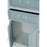 KOMMODE furniert Hellblau, Weiß - Weiß/Hellblau, LIFESTYLE, Holz/Metall (52/90/34cm)