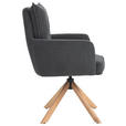 ARMLEHNSTUHL  in Cord  - Anthrazit/Buchefarben, Design, Holz/Textil (60/95/67cm) - Novel