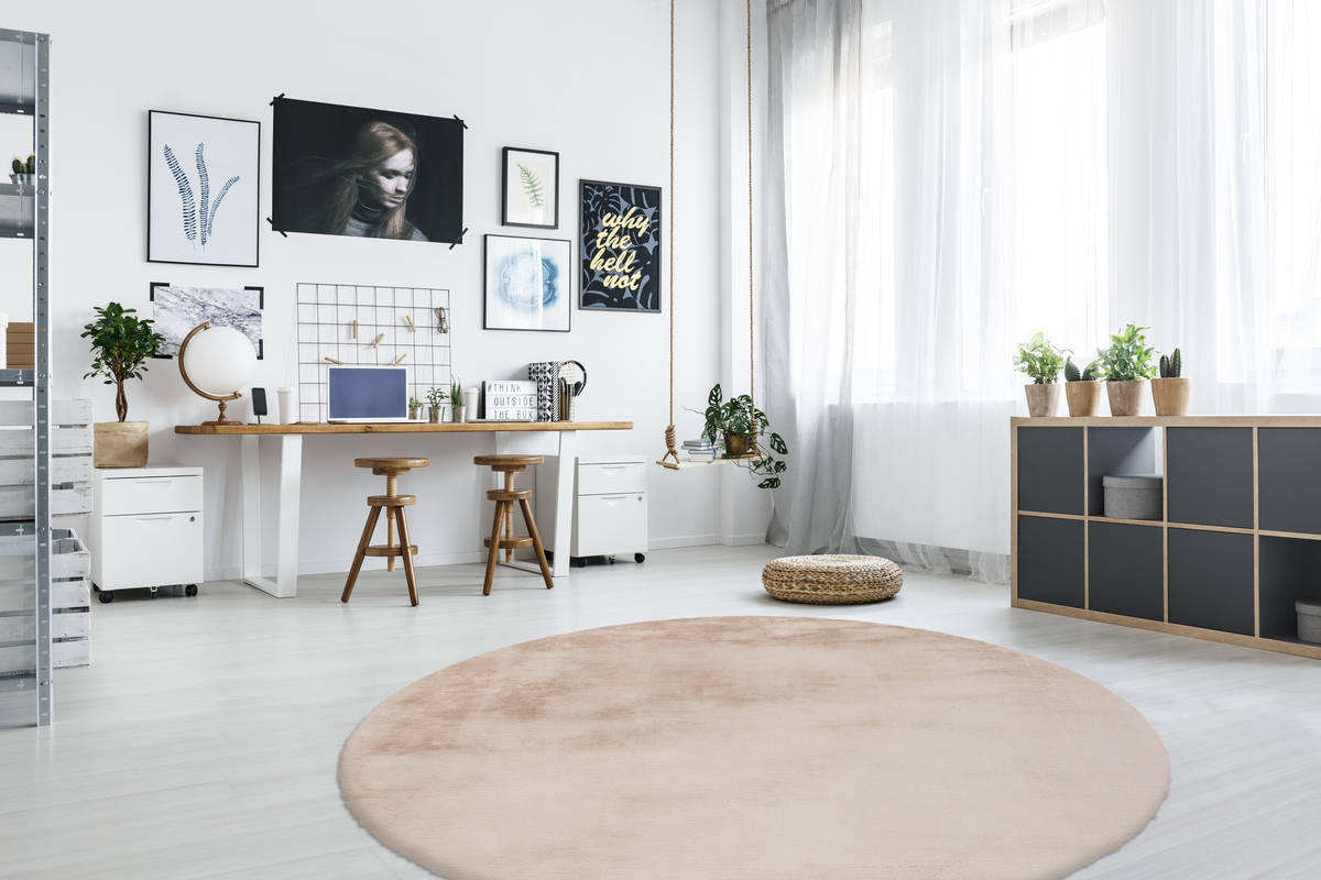 KOBEREC S VYSOKÝM VLASEM, 160 cm krémová - krémová, Trend, textil (160cm)