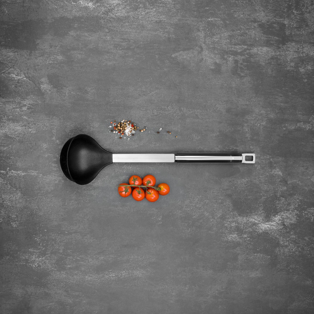 KÜCHENHELFER  - Edelstahlfarben/Schwarz, Basics, Kunststoff/Metall (37/9/7.5cm) - CHEF CUISINE