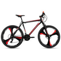 MOUNTAINBIKE 26 Zoll  - Rot/Schwarz, Basics, Metall (70/100/180cm) - Atrigo