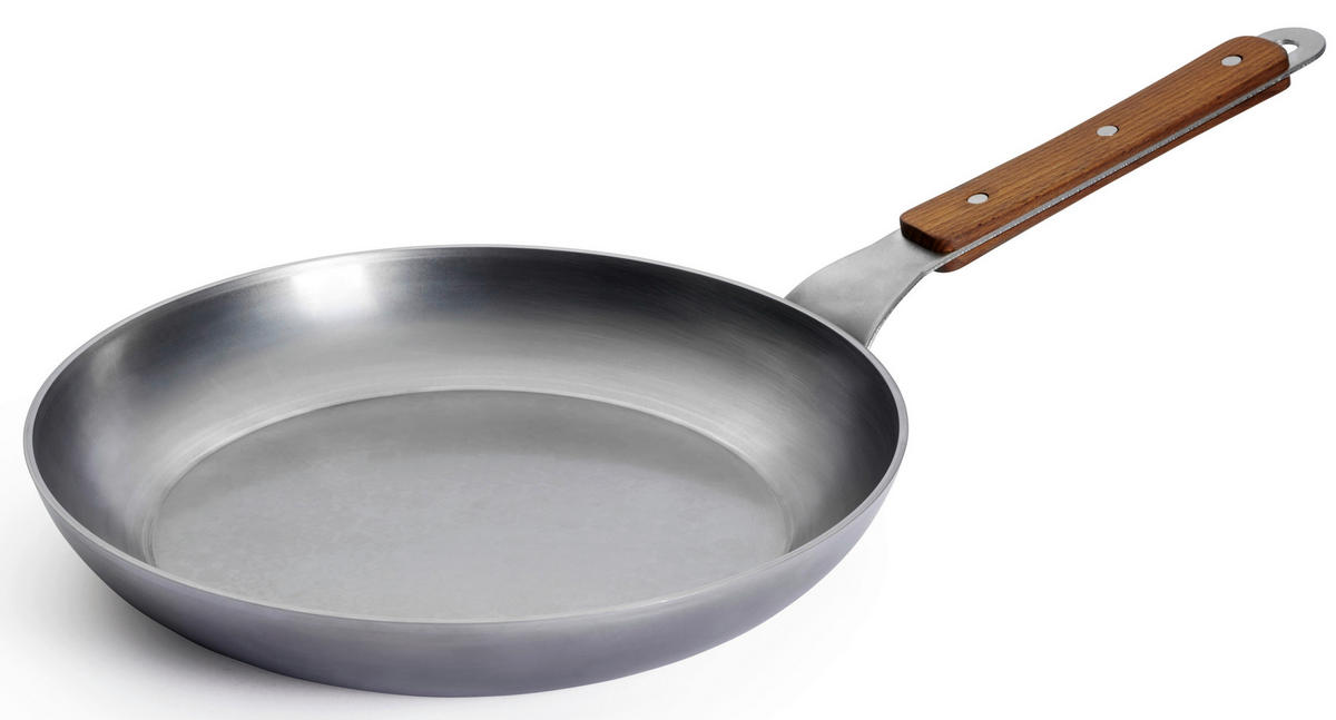 PANVICA NA SMAŽENIE 28 cm  - strieborná, Basics, kov (28cm) - WOLL