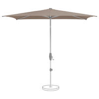 SONNENSCHIRM Taupe  - Taupe/Silberfarben, KONVENTIONELL, Textil/Metall (250/200cm) - Suncomfort by Glatz