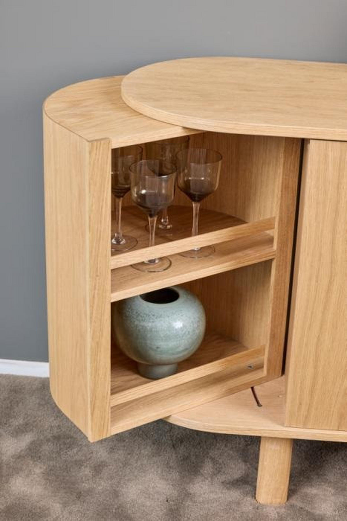 SIDEBOARD  190/82/45 cm 1 låda(or)  - ekfärgad, Design, trä (190/82/45cm) - Skovby