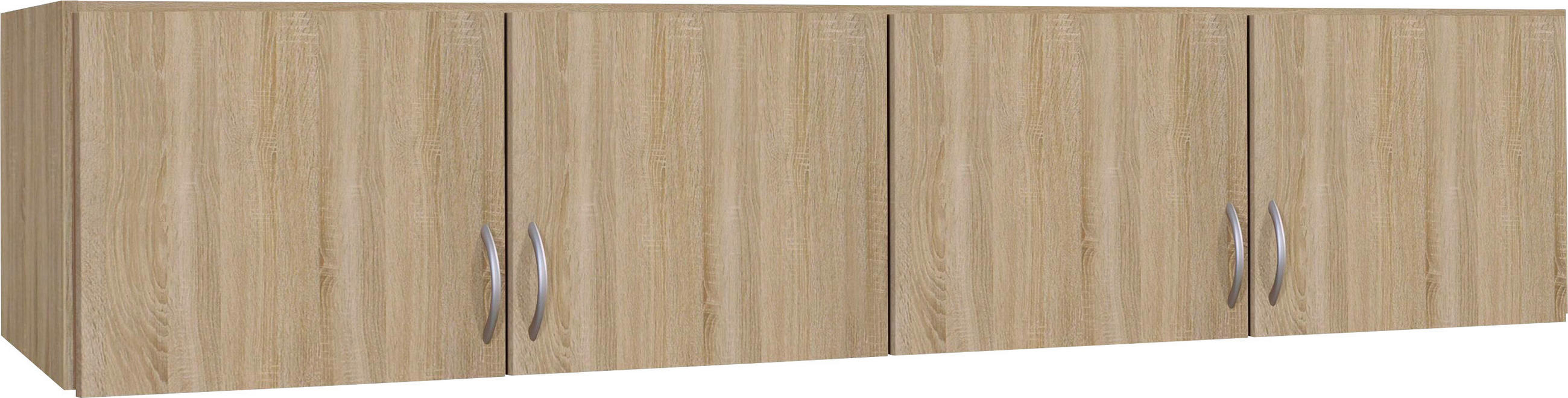 AUFSATZSCHRANK 181/39/54 cm  - Silberfarben/Sonoma Eiche, KONVENTIONELL, Holzwerkstoff/Kunststoff (181/39/54cm) - Boxxx