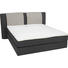 BOXSPRINGBETT 140/200 cm in Grau, Dunkelgrau - Dunkelgrau/Alufarben, KONVENTIONELL, Kunststoff/Textil (140/200cm) - Bentley BOXSPRINGBETT 140/200 cm in Grau, Dunkelgrau - Dunkelgrau/Alufarben, KONVENTIONELL, Kunststoff/Textil (140/200cm) - Bentley