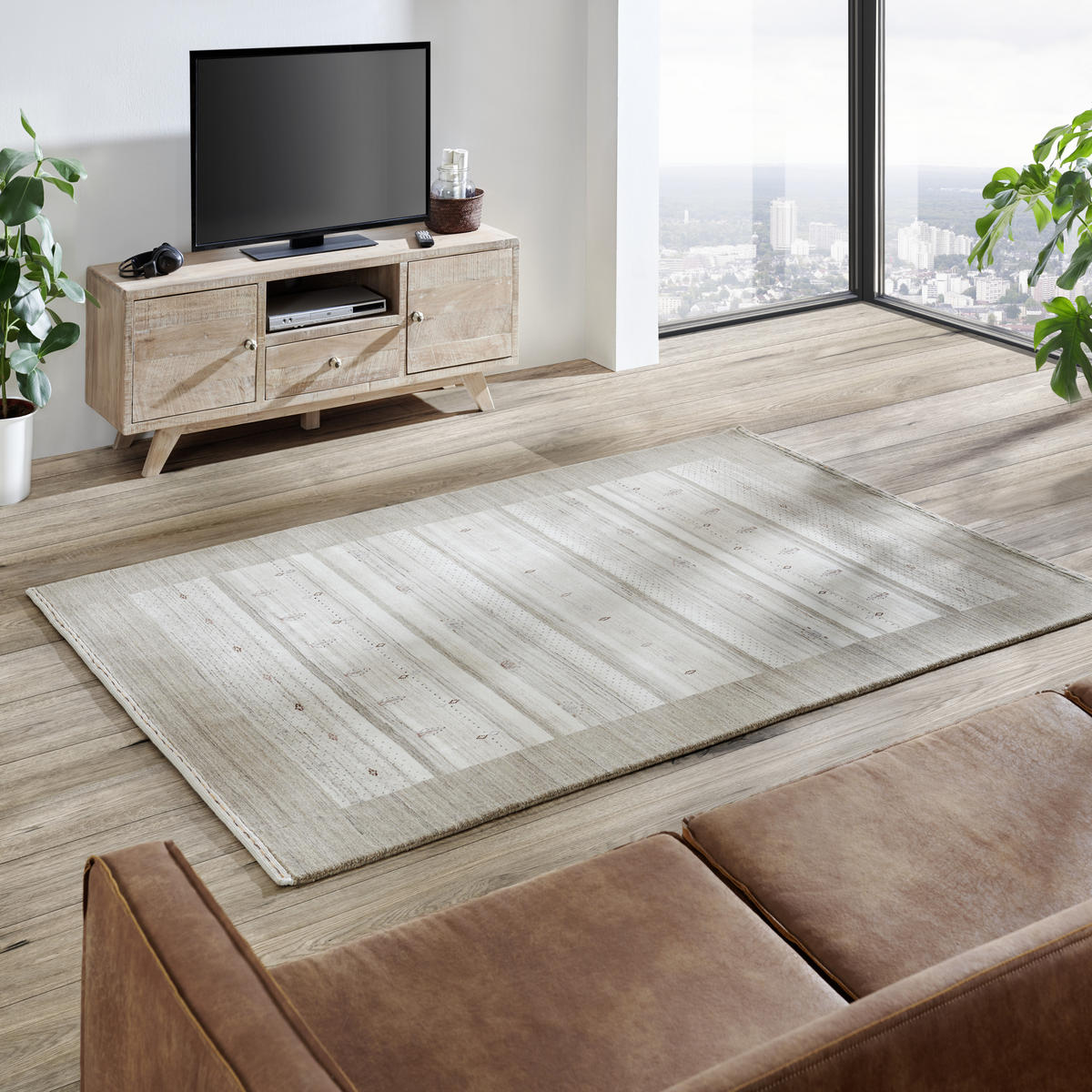 ORIENTALISK MATTA 90/160 cm Savannah Loribaf  - beige/brun, Lifestyle, textil (90/160cm) - Cazaris