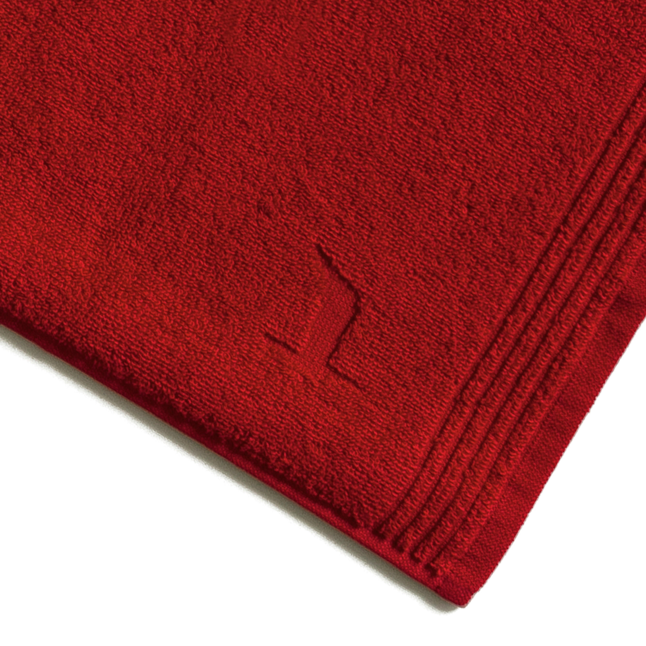 BADEMATTE Rot 50/70 cm  - Rot, Basics, Textil (50/70cm) - Moeve