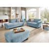2-SITZER-SOFA in Flachgewebe Hellblau  - Naturfarben/Hellblau, Konventionell, Holz/Textil (163/84/89cm) - Sit & More