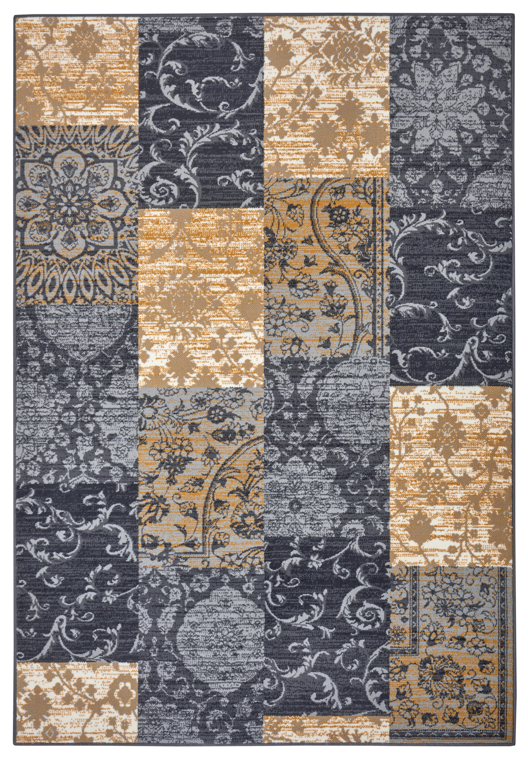 FLACHWEBETEPPICH 120/170 cm Gloria Grau, Sahara  - Grau/Sahara, Design, Kunststoff/Textil (120/170cm)