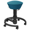 BÜROHOCKER 55/45,66/55 cm  - Petrol/Schwarz, Basics, Kunststoff/Textil (55/45,66/55cm) - Aeris