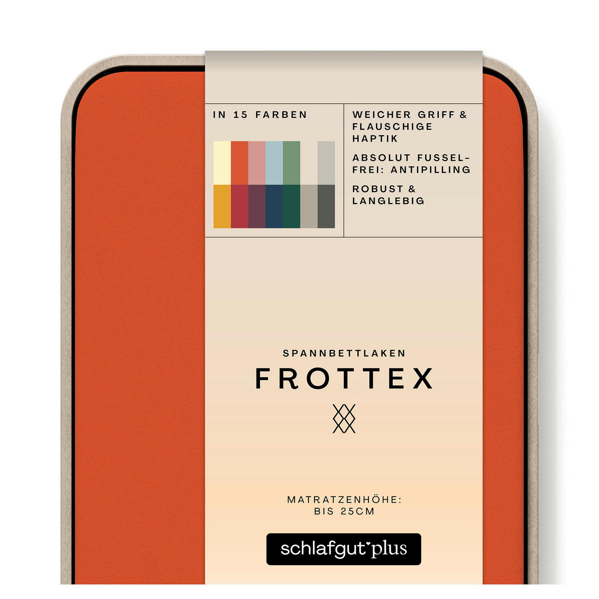 SPANNLEINTUCH 130/200 cm Frottee  - Hellrot, Basics, Textil (130/200cm) - Schlafgut