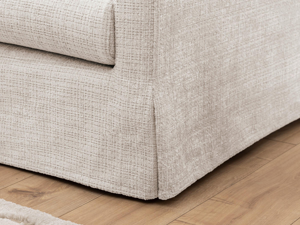 3-SITZER-BEZUG - Creme, Design, Textil (195/89/95cm) - P & B