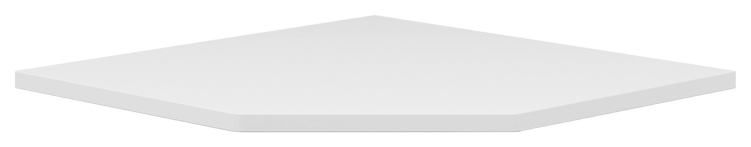 ECKVERBINDUNGSPLATTE Weiß  - Weiß, KONVENTIONELL, Holzwerkstoff (80/80/2,8cm) - Voleo