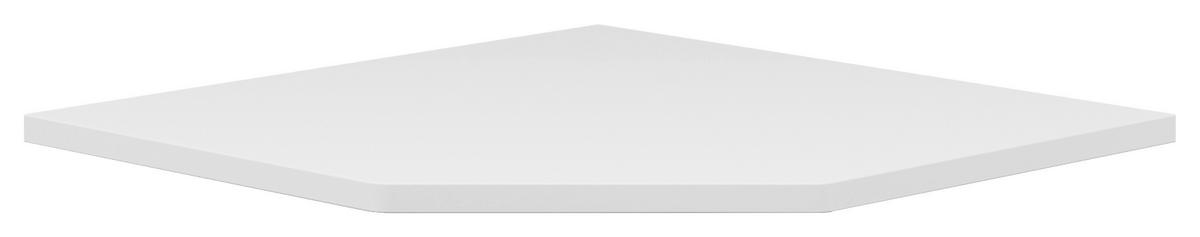 ECKVERBINDUNGSPLATTE 80/80/2,8 cm  in Weiss  - Weiss, Konventionell, Holzwerkstoff (80/80/2,8cm) - Voleo