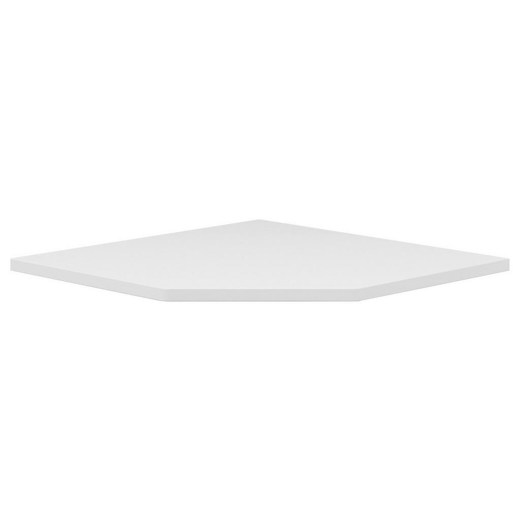 Thumbnail - Voleo Eckverbindungsplatte, Weiß, Holzwerkstoff, 80x2.8x80 cm, FSC Mix, Arbeitszimmer, Schreibtische, Schreibtischkombin...