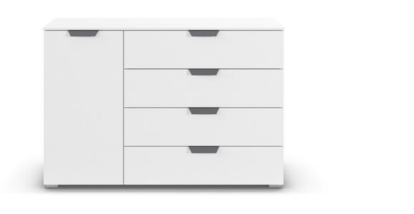 KOMMODE  in 120/81/42 cm  - Dunkelgrau/Weiß, Design, Holzwerkstoff/Metall (120/81/42cm) - Carryhome