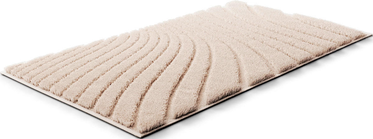 BADEMATTE Beige 60/100 cm  - Beige, Basics, Kunststoff/Textil (60/100cm) - Grund