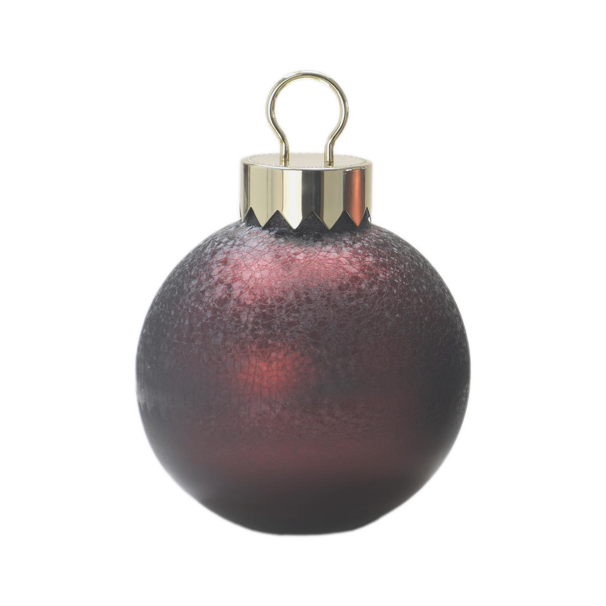 CHRISTBAUMKUGEL  - Goldfarben/Dunkelrot, Lifestyle, Glas (25/34cm) - X-Mas
