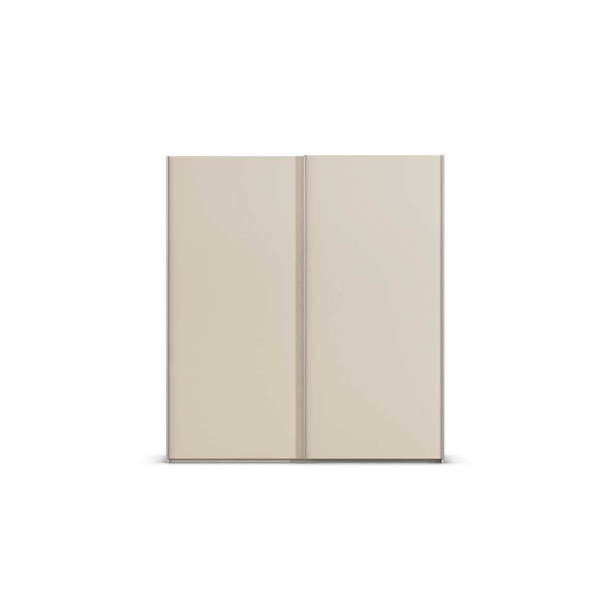 SCHWEBETÜRENSCHRANK 201/223/69 cm,  in Alufarben, Champagner, 2 Tür(en)  - Champagner/Alufarben, Basics, Holzwerkstoff/Metall (201/223/69cm) - Rauch Möbel