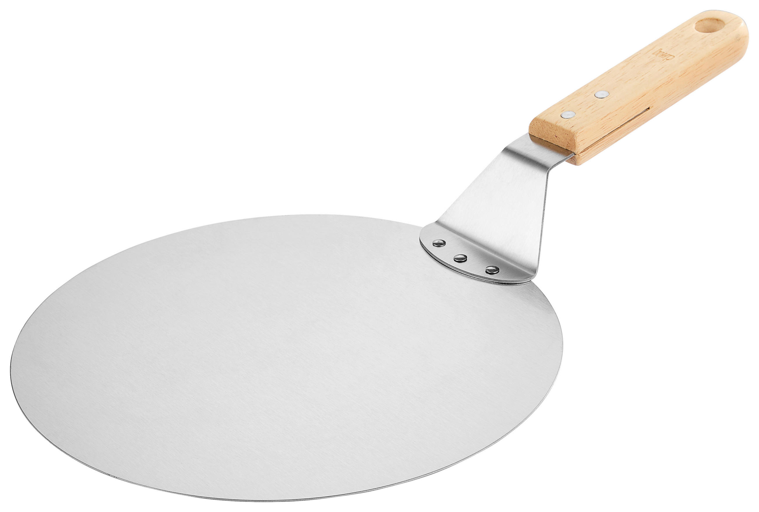 PIZZASCHAUFEL - Edelstahlfarben/Naturfarben, Basics, Holz/Metall (25,5cm) - Homeware Profession.