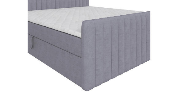 BOXBETT 180/200 cm  in Grau  - Schwarz/Grau, KONVENTIONELL, Holz/Textil (180/200cm) - Carryhome