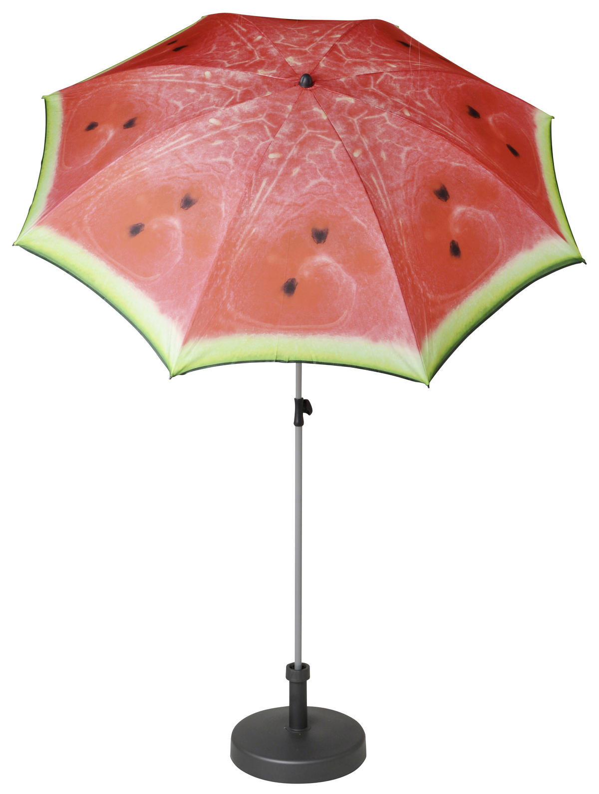 SONNENSCHIRM  200/200 cm  - Silberfarben/Rot, Design, Textil/Metall (200/200cm) - Doppler