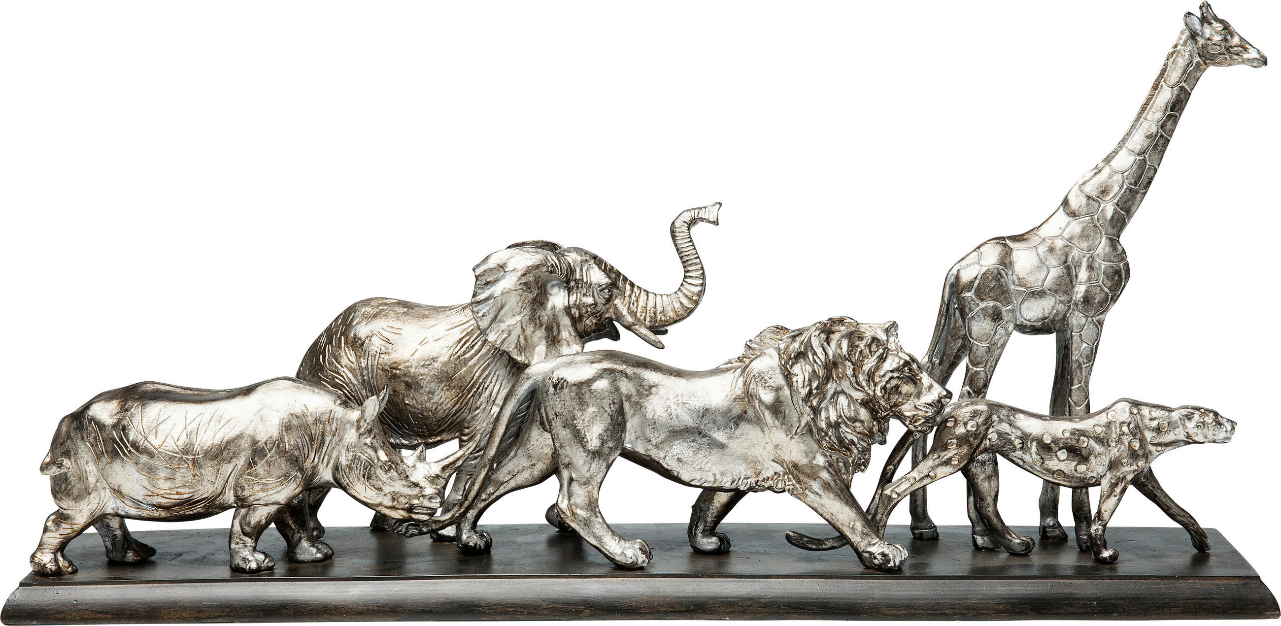 Kare-Design Dekotier Silber 71x35.5x16 cm