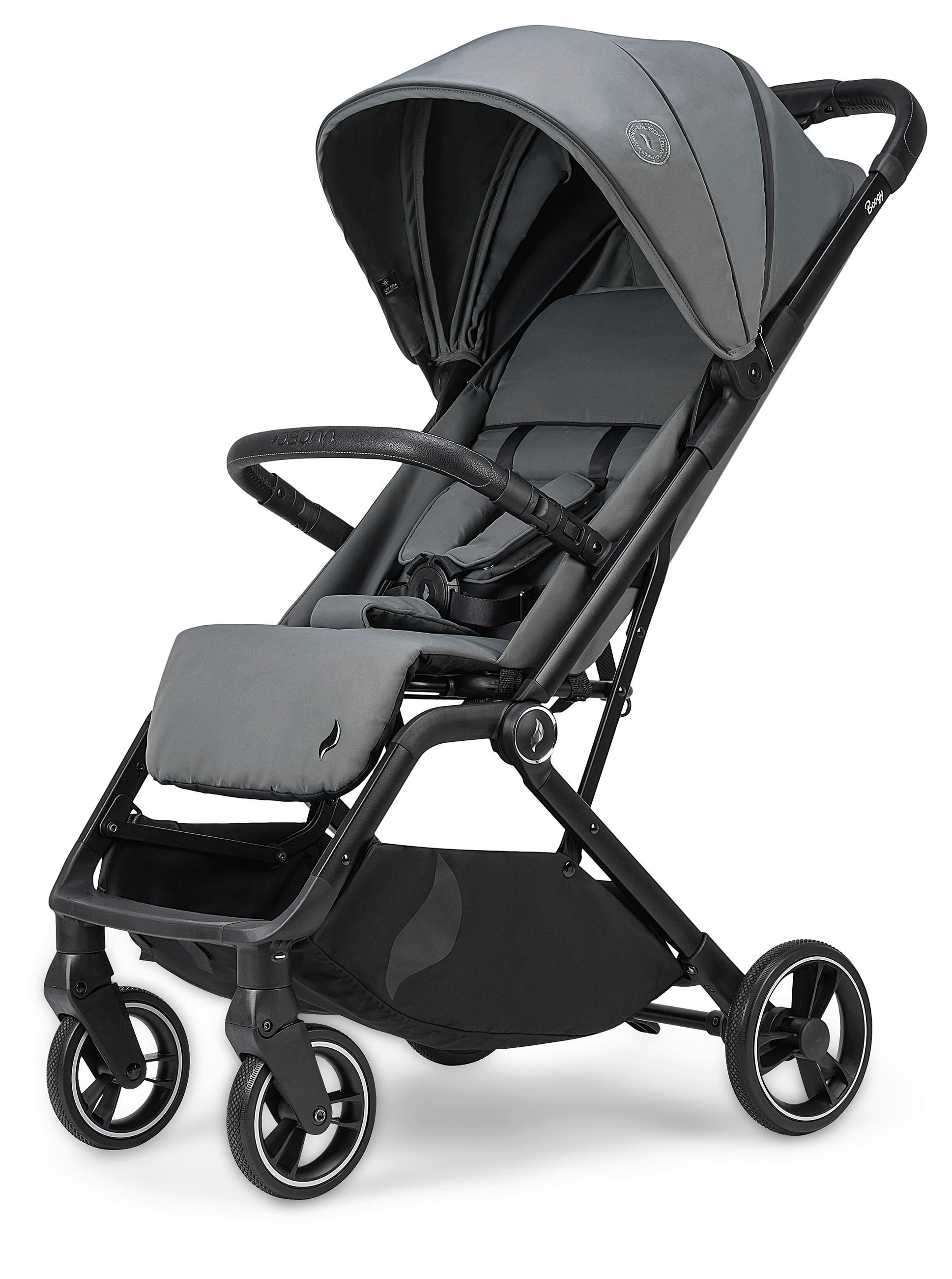 BUGGY Boogy 2 Stone  - Dunkelgrau/Schwarz, Basics, Textil/Metall (51/105/84,5cm) - Osann