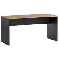 SCHREIBTISCH 65/150/73,6 cm  in Schwarz, Eichefarben  - Eichefarben/Schwarz, MODERN, Holzwerkstoff (65/150/73,6cm) - MID.YOU